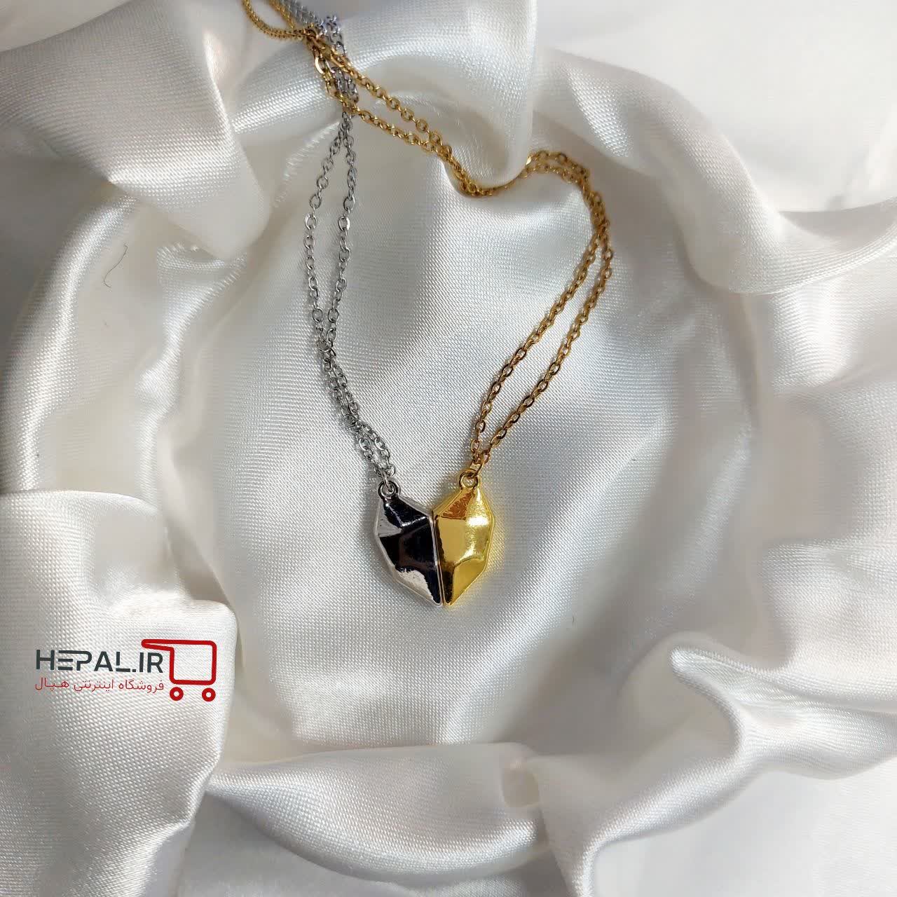 ست گردنبند مگنتی قلب مکمل آهنربایی استیل